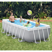 INTEX Set Piscina Prism Frame Rettangolare 400x200x100 cm 92018