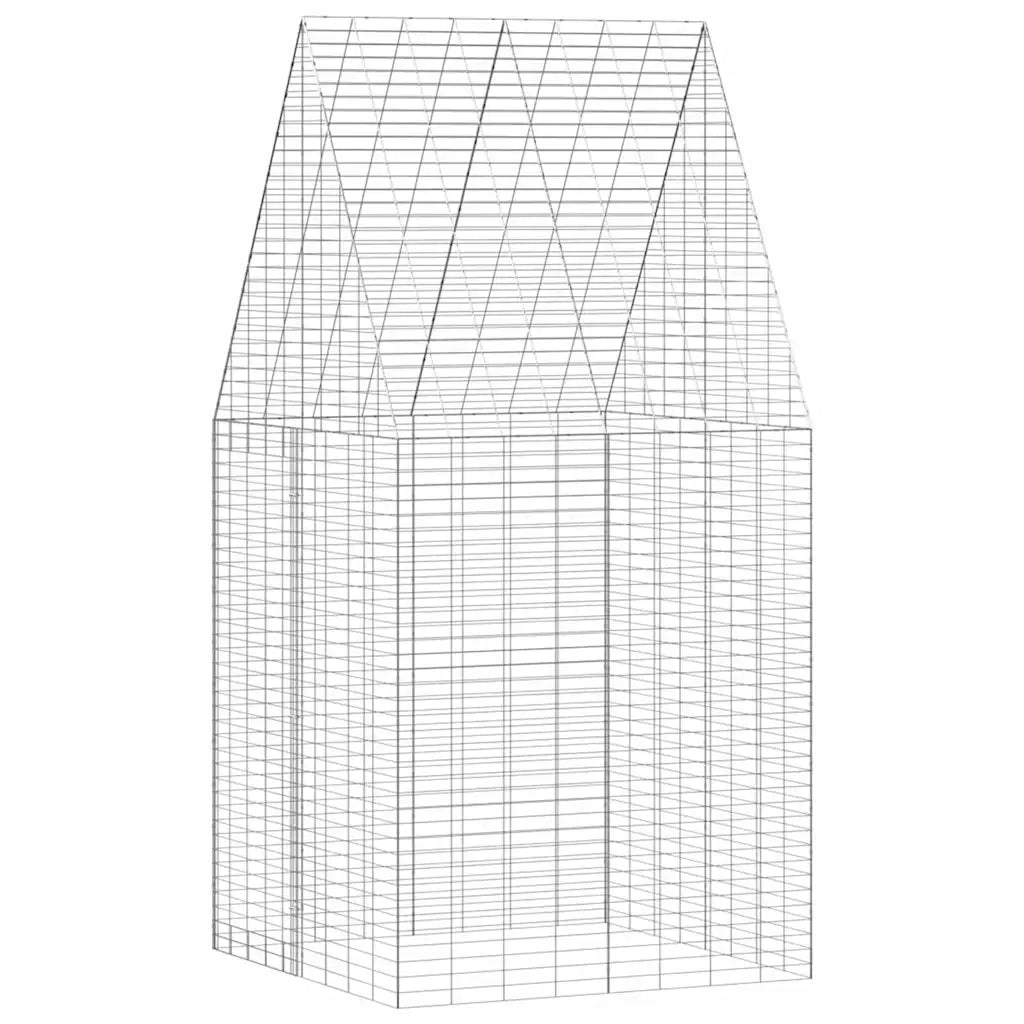 Gabbia per Conigli Argento 100 x 100 x 210 cm Acciaio zincato 42019240