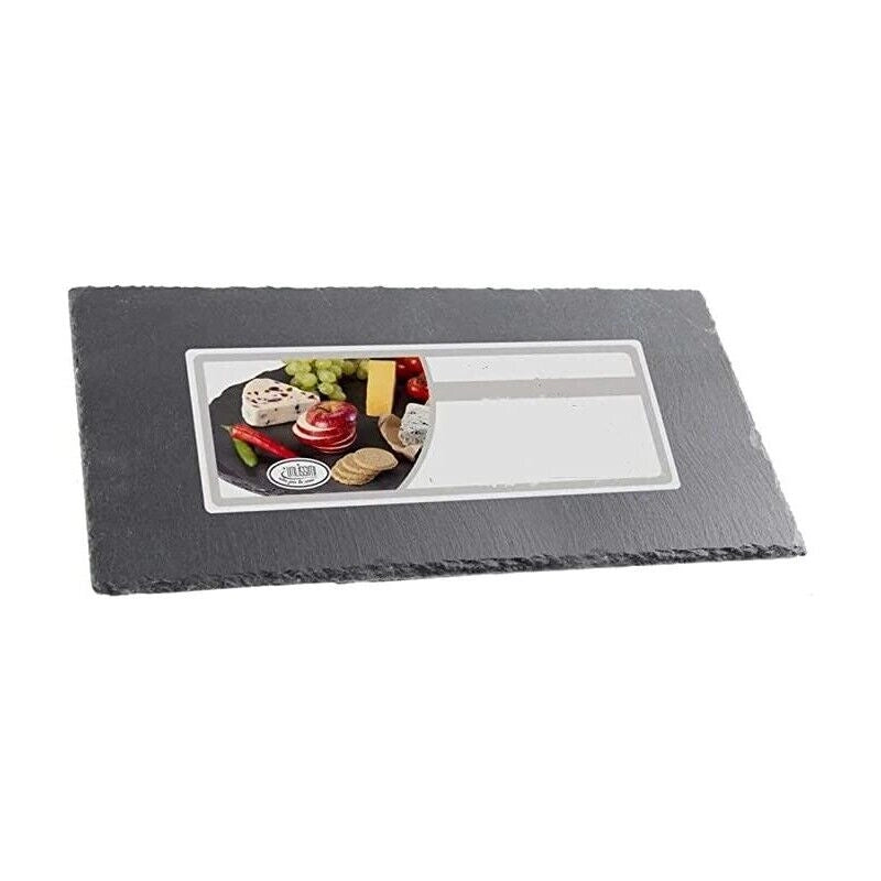 VASSOIO RETTANGOLARE REALIZZATO IN ARDESIA 40 X 20 CM