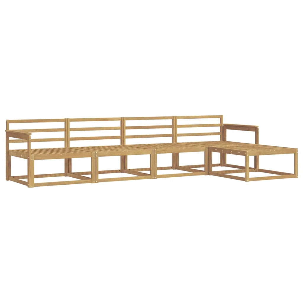 Set di divani da esterno 5 pcs Bianco 329 x 162,5 x 73 cm 3386293