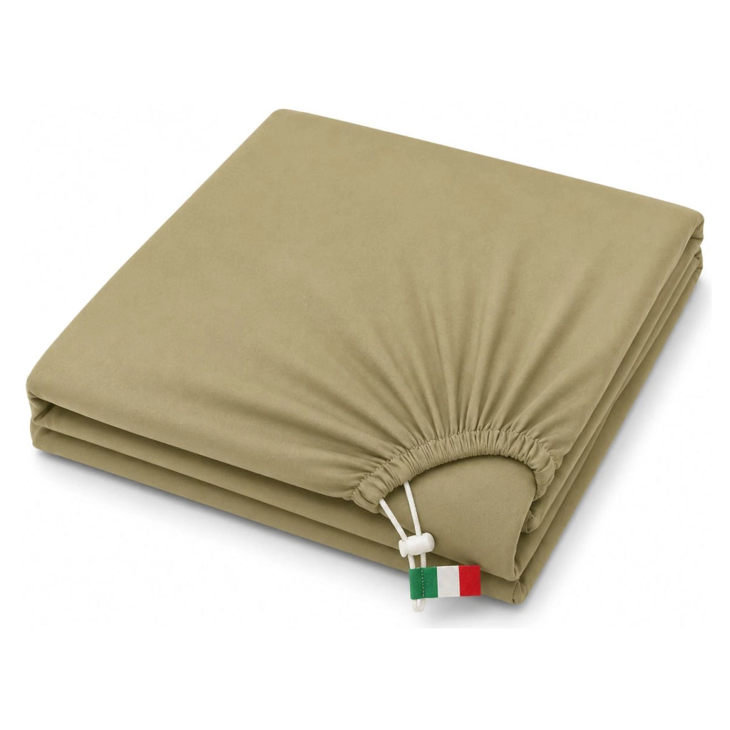 Romesalo, Lenzuolo Singolo Lenzuolo Sotto con Angolo da 27 cm, Verde