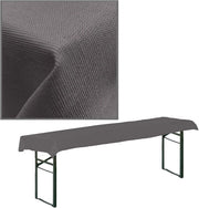 Tappeto per tavolo per bancone da birra Tappeto per tavolo con tessuto a grana Tappeti per tavolo da bar per tavoli da birra (antracite, 90 cm x 240 cm)