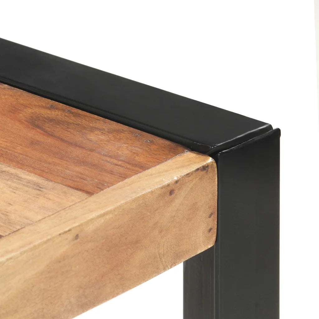 Tavolo da Pranzo 160x80x75 cm Legno Massello Finitura Sheesham cod mxl 16278