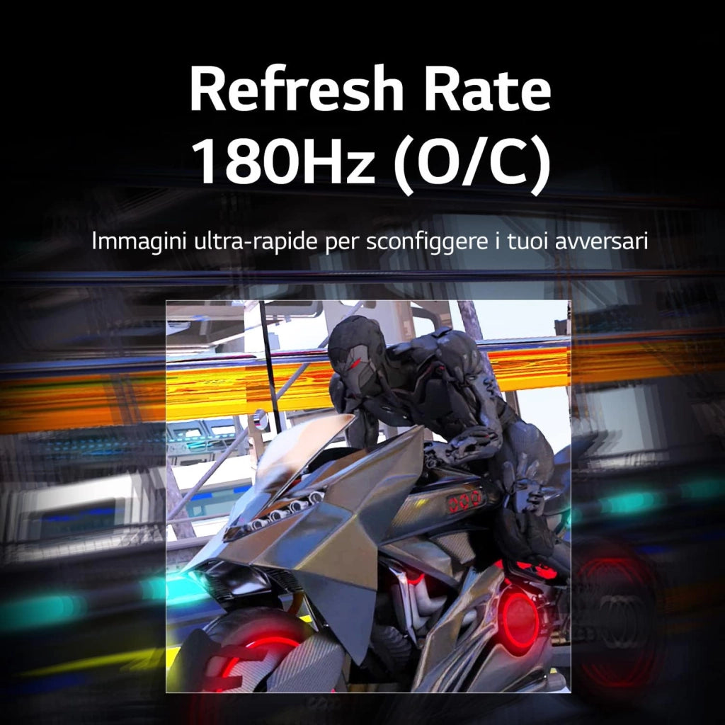 LG 27GP850P UltraGear Gaming Monitor 27" QHD NanoIPS HDR 400, 2560x1440, 1ms, G-Sync Compatible, AMD FreeSync Premium Pro 180Hz, HDMI 2.0 (HDCP 2.2), Display Port 1.4, USB 3.0, AUX, Flicker Safe, Nero
