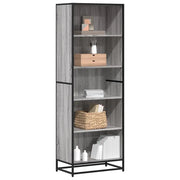 Libreria-Scaffale per Libri-Mobile di Stoccaggio Grigio Sonoma 60x35x170,5 cm in Truciolato