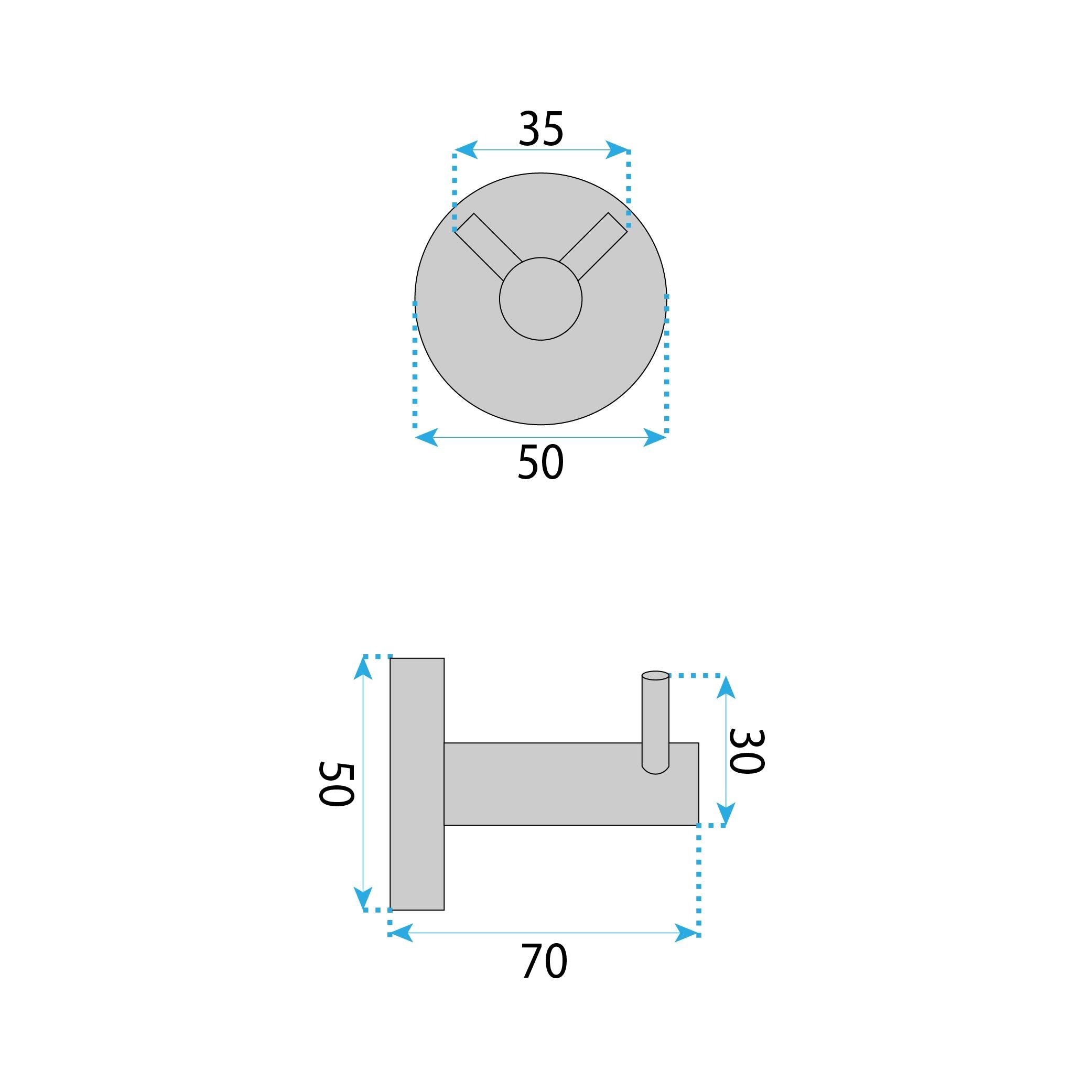 Portasciugamano Da Bagno 5605 Leo Chrome