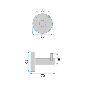 Portasciugamano Da Bagno 5605 Leo Chrome