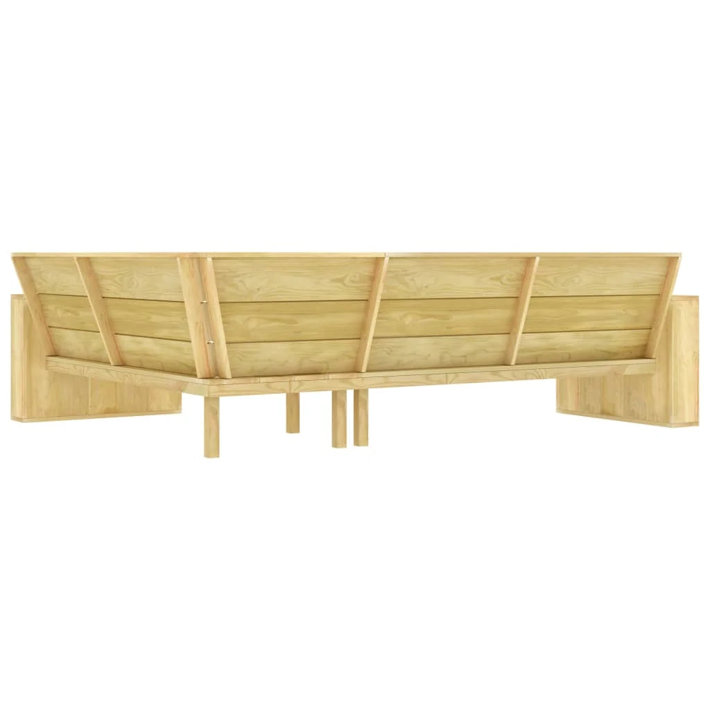 Set di mobili da giardino mobili da esterno set da 2 pezzi legno di pino impregnato 02_0015910
