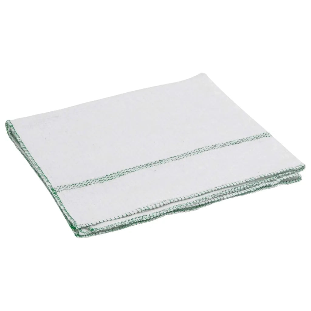 Panni per la Pulizia 5pz Righe Bianche e Verdi 50x60 cm 4014090