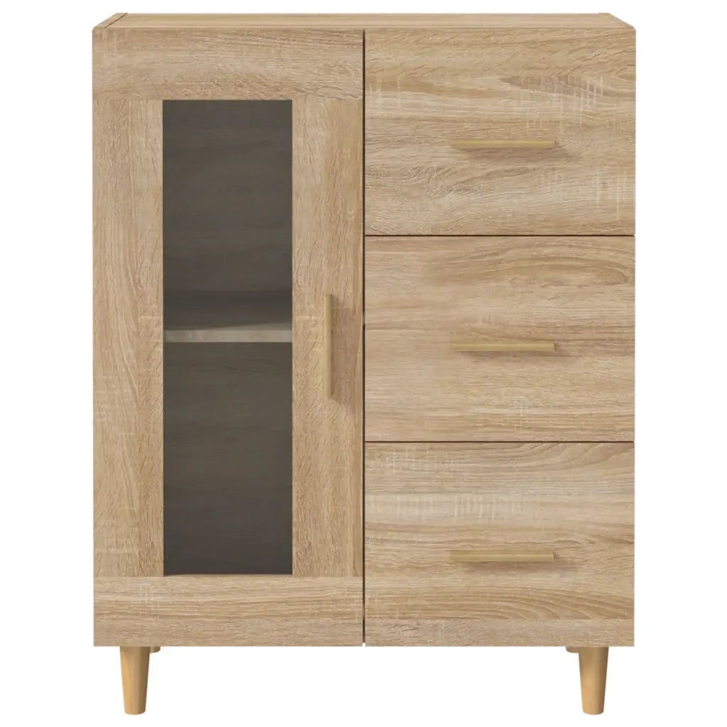 Credenza-Buffet-Armadio da cucina Rovere Sonoma 69,5x34x90 cm in Legno Multistrato 115801