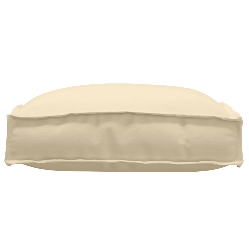 Cuscini per pallet per seduta 6 pezzi Beige 40x40x8 cm in tessuto Oxford