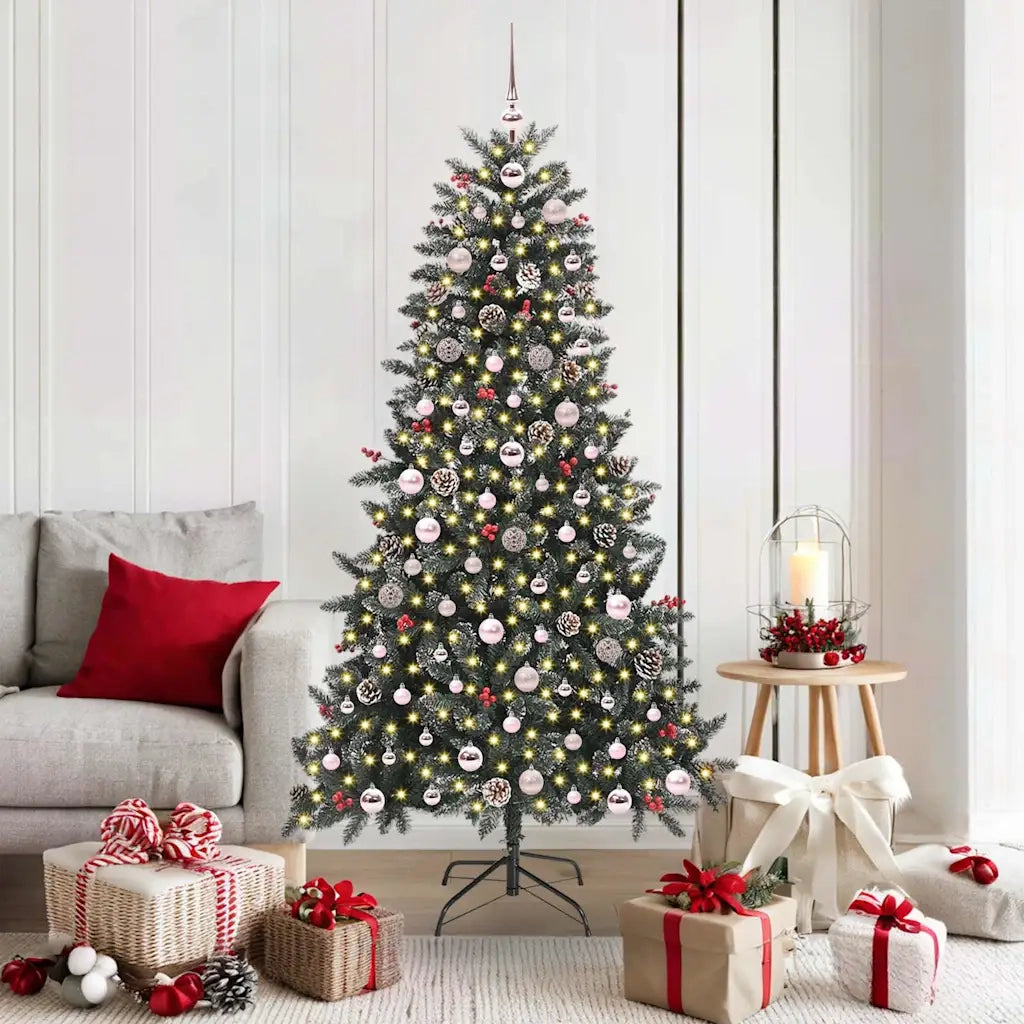 Albero di Natale artificiale con 300 LED Verde 180 cm 3395882