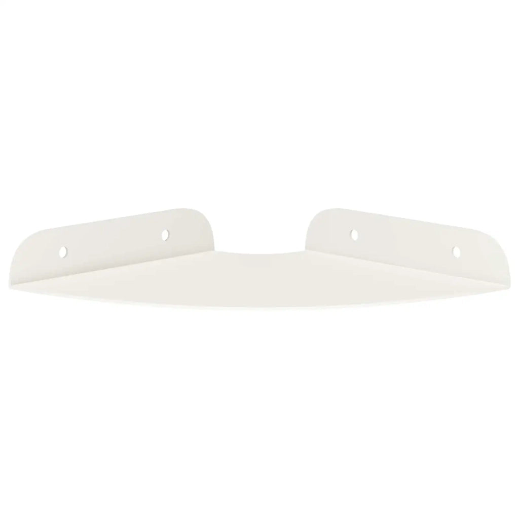 Mensola sospesa con lo scaffale 2 pcs Bianco 15 x 15 x 2 cm 8004084