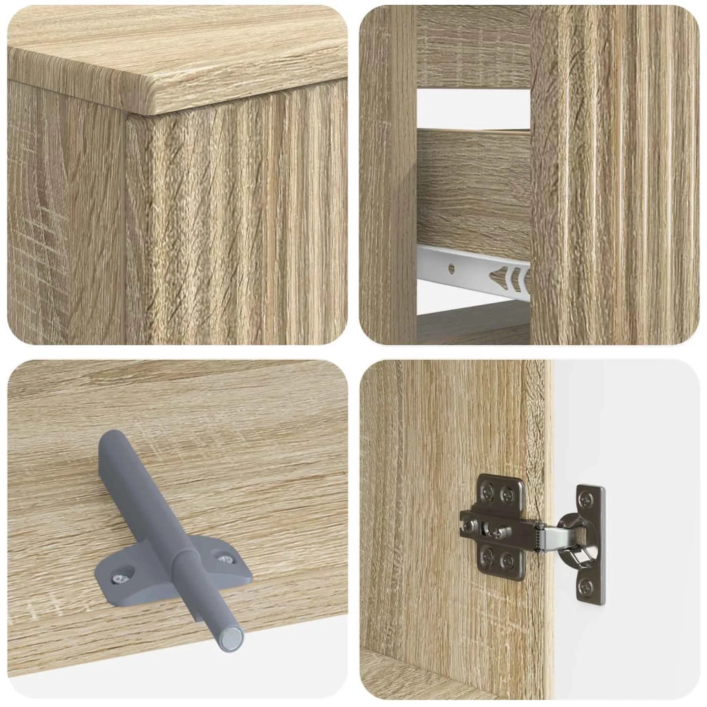 Set di armadietti da bagno in 3 pezzi ARNHEM Rovere Sonoma 3417767