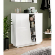 Scarpiera Vega – 2 Ante – 80x86x38 - Bianco Lucido