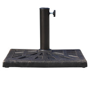 Base per Ombrellone Quadrata in Resina Bronzo ¨C zephmum ¨C Bronzo 47x47x32 cm 15 kg