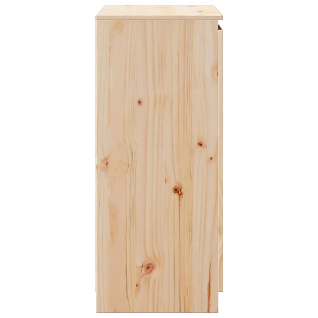Buffet credenza cassettiera armadio mobile contenitore organizer per cucina soggiorno salotto 60 x 36 x 84 cm legno massello di pino marrone 02_0029630