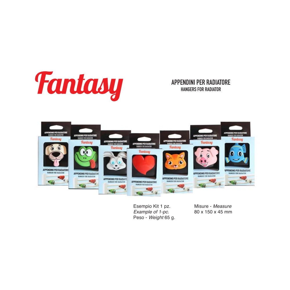 Pika' appendino per radiatori universale fantasy cuore lovely