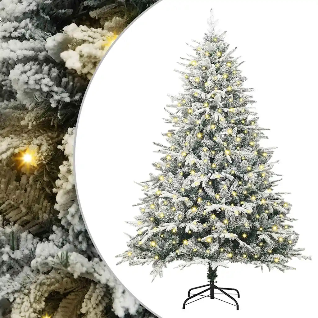 Albero di Natale artificiale preilluminato Verde 180 cm 3395393