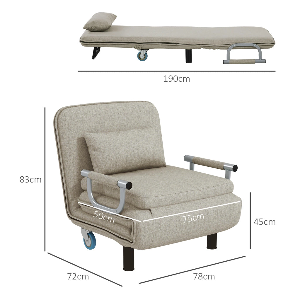 Poltrona letto reclinabile ¨C zephmum ¨C grigio