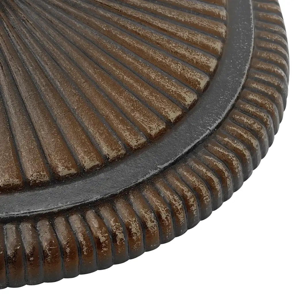 Base per Ombrellone Bronzo 45x45x30 cm in Ghisa 317771