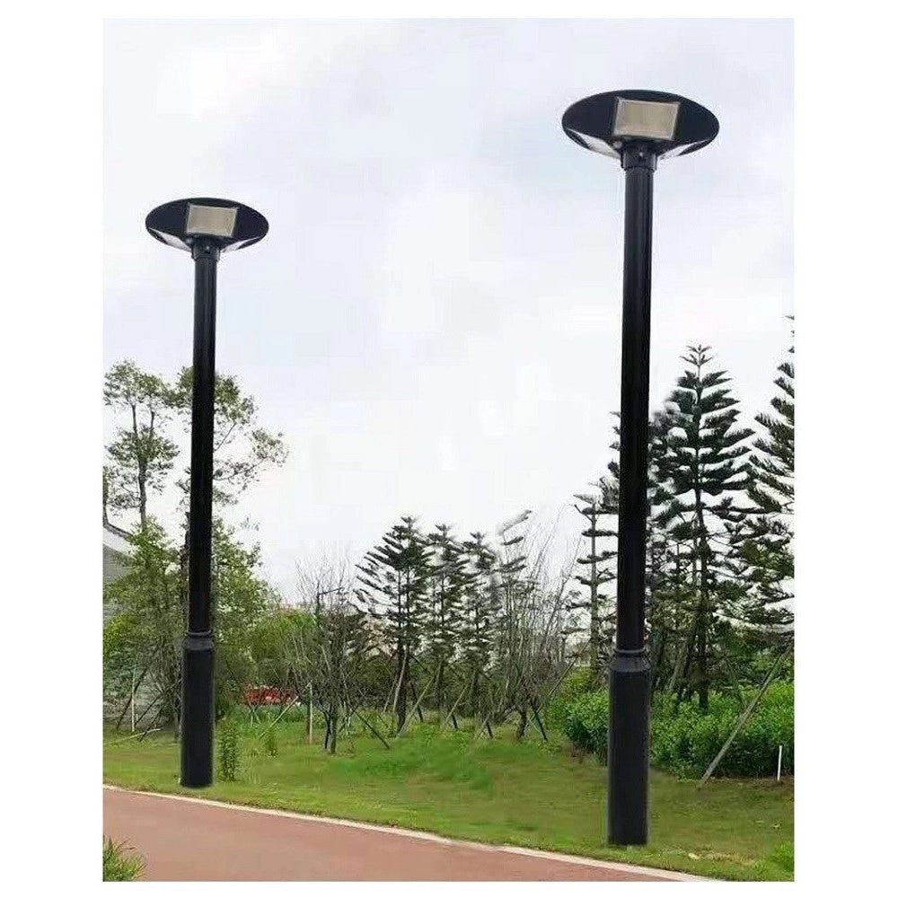 Trade Shop - Palo In Ferro Per Lampione Led 3 Metri Da Giardino Nero Da Esterno Pt-gd-3n -