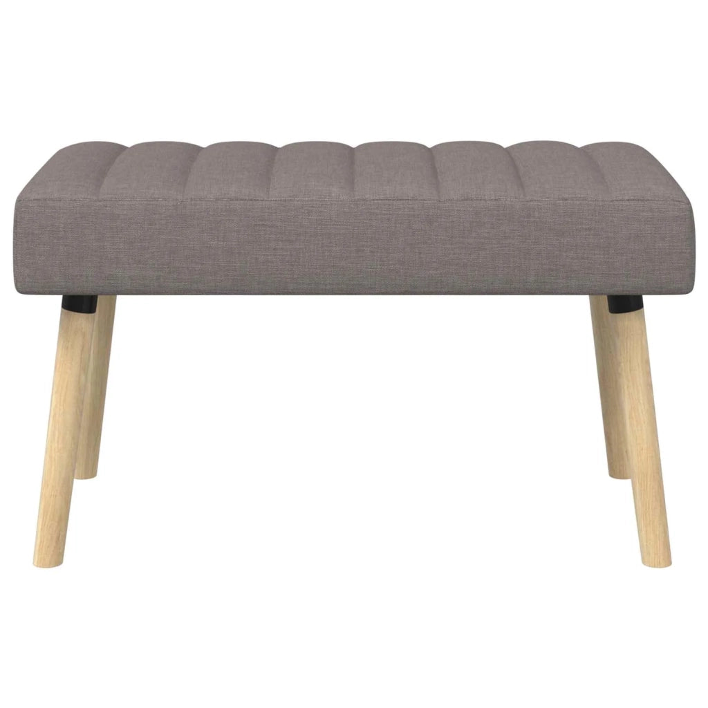 Panchina trapuntata a canale Tortora 80 x 40 x 46 cm Tessuto 42038479
