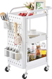 Rack da cucina su ruote, piano, organizzatore, rack cucina / carrello cucina, piano cucina, 30D x 45B x 76H centimetro
