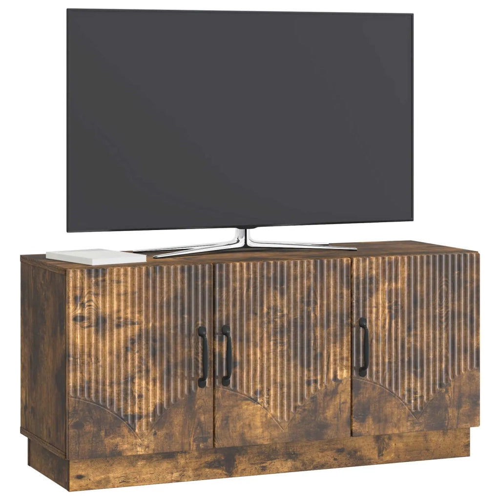 Mobile TV Rovere Fumo 99 x 34,5 x 47 cm Legno ingegnerizzato 895410