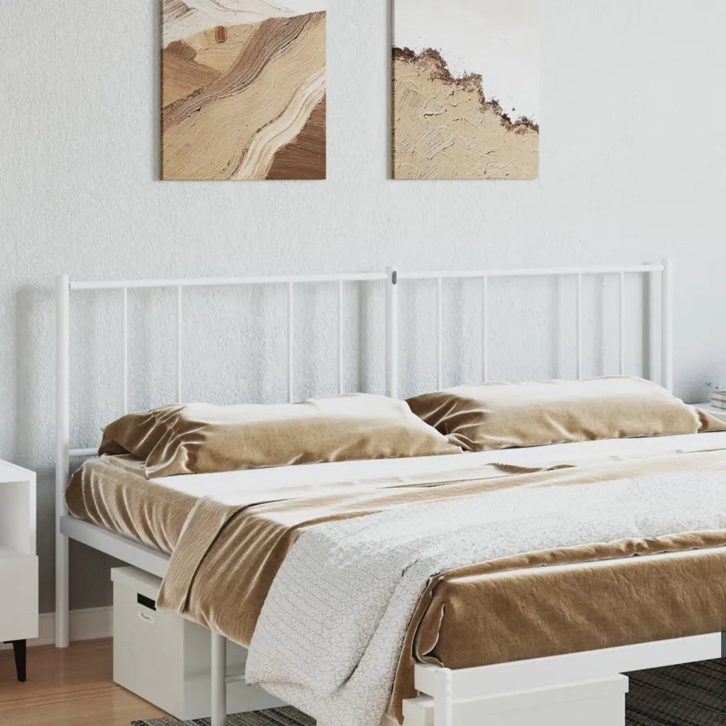 Testiera in Metallo Bianco 193 cm