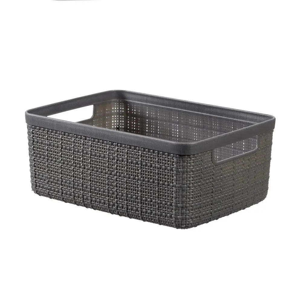 Cesto Curver Jute S grigio scuro cm 26,5x20x10,5 h