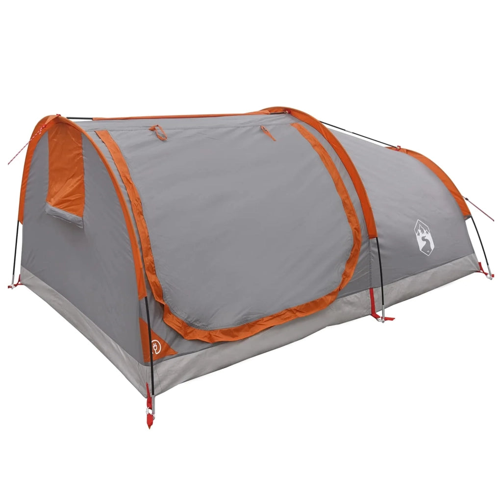 Tenda da Trekking Impermeabile 2 persona Grigio e arancione 42042228