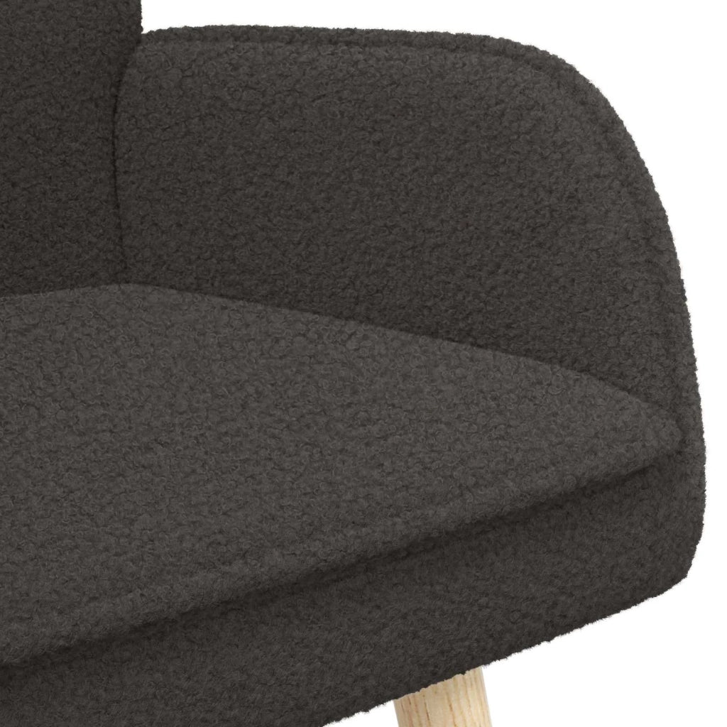 Divano a 2 Posti Grigio Scuro 115 x 61 x 87 cm Bouclé 42028926