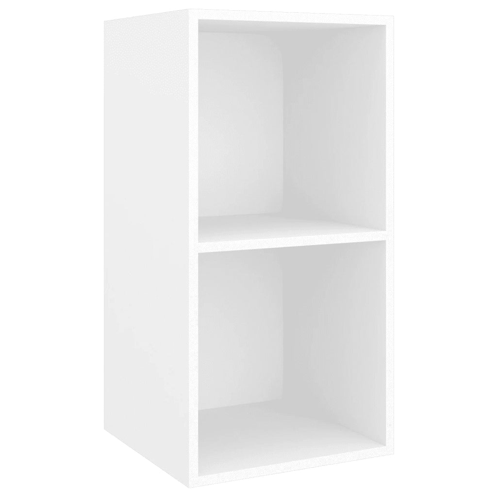 Armadietto TV da Parete Bianco 37x37x72 cm in Legno Multistrato 805471