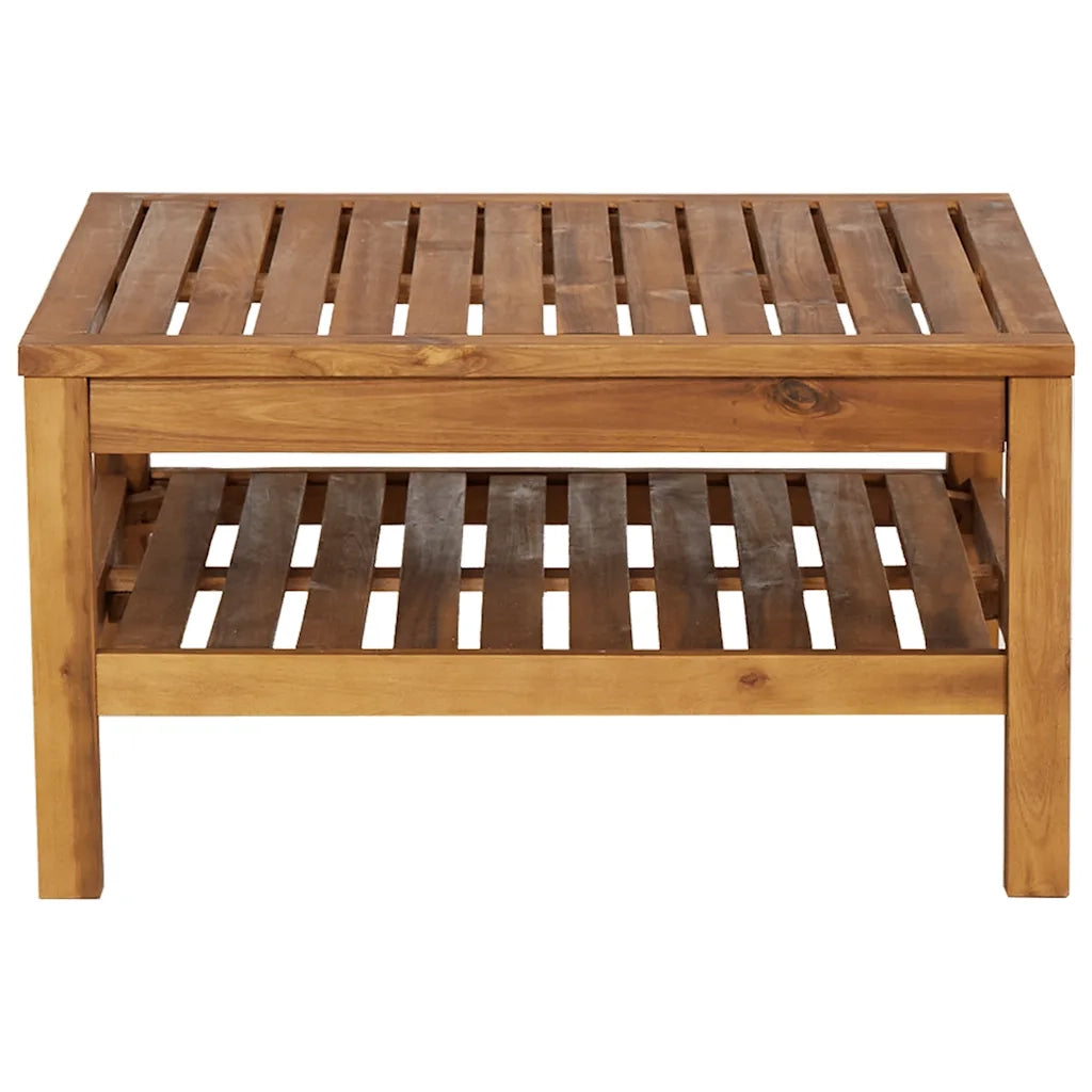 Tavolino da CaffÃ¨ 65x65x35 cm in Legno Massello di Acacia cod mxl 60793