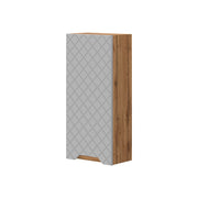 Vicco mobile bagno Rovere/grigio con struttura in piastrelle 20 x 72.6 cm