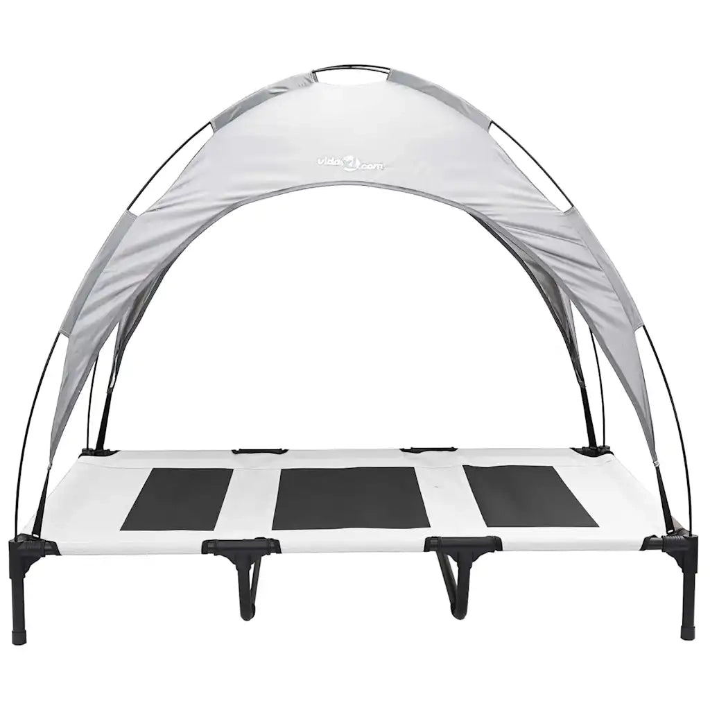 Letto per Cani Grigio Argento 122 x 93 x 106,5 cm Acciaio CFW5279381