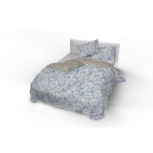 Copripiumino Singolo con Stampa sul Sacco e Federe Doubleface Ornato Tex