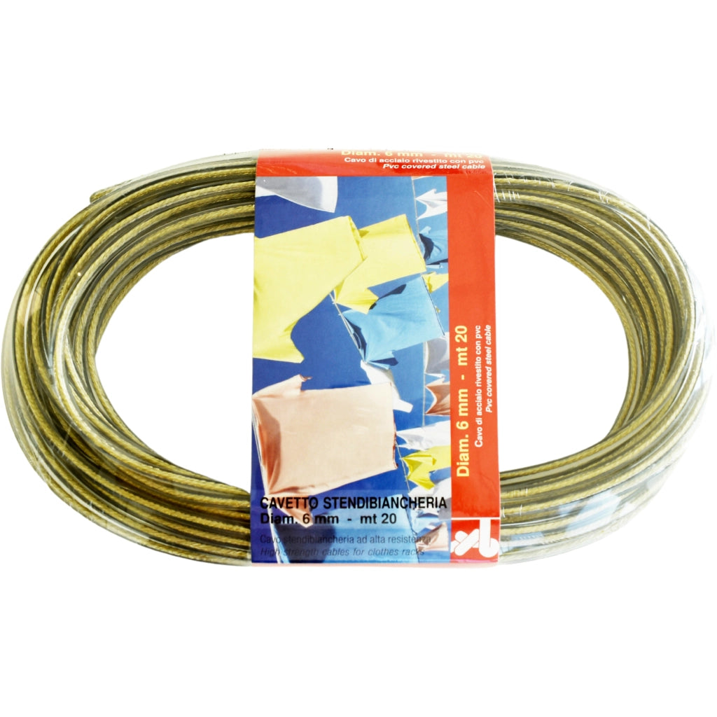 CONF. FILO STENDIBIANCHERIA TRASPAR. OTT. 6MMX20M- 1,0 pz