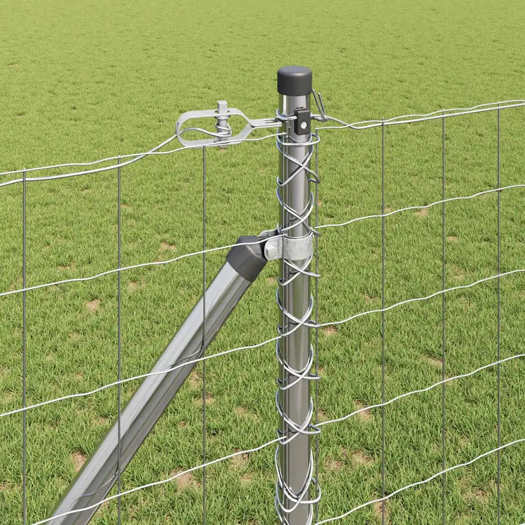 Recinzione con Posto Argento 1,2 x 25 m Acciaio