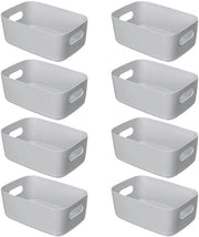 Organizzatore per cucina in plastica con 8 contenitori - Dimensioni: 30 x 20 x 12 cm