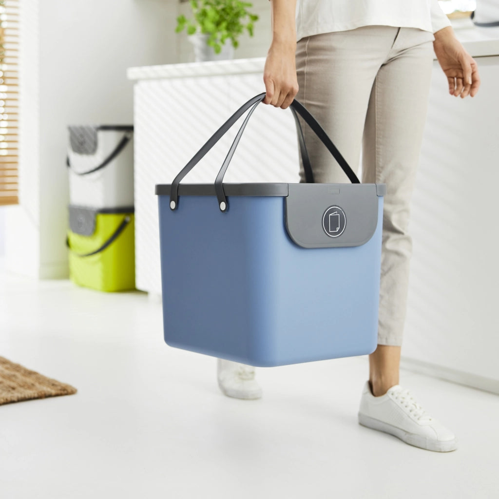 Pattumiera raccolta differenz. 40 l ALBULA - blu/antracite - ROTHO