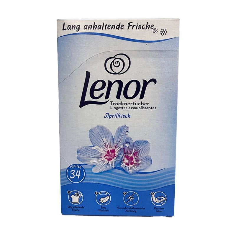 LENOR SALVIETTE AMMORBDENTI  FRESCHEZZA DI LUNGA DURATA RIDUCE L'ELETTROSTATICO RIDUCE LE PIEGHE 34 SALVIETTE