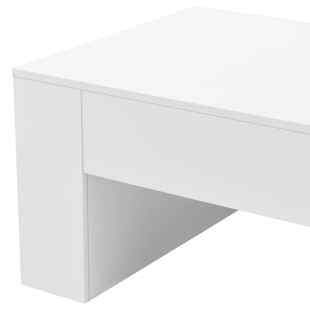 Tavolino da caffè/da Divano 42 x 100 x 60 cm Tavolo Basso da Salotto/Soggiorno in Forma Rettangolare con 2 Scomparti