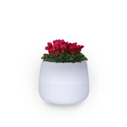 Vaso luminoso moderno di design Ø53 H55 in polimero resistente con LED bianco per interno ed esterno - Made in Italy - Monacis