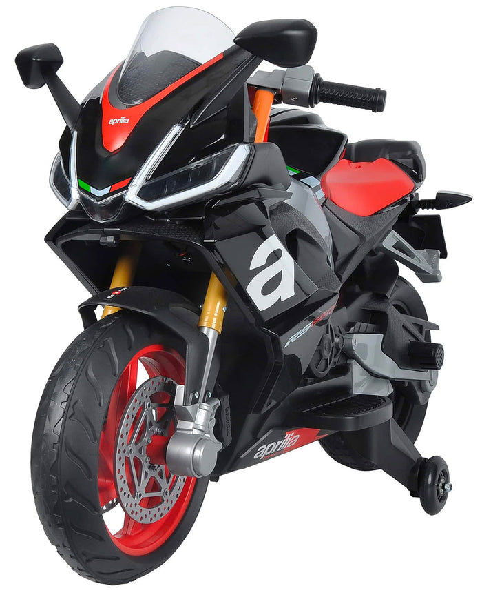 Moto Elettrica per Bambini Licenza Ufficiale Aprilia RS660 12V 3,5Ah Nero