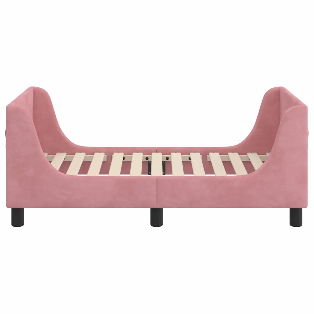 Struttura letto per bambini con testata-Giroletto per bambini Rosa 70 x 140 cm 471404