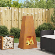 Chalet in Acciaio Resistente alle Intemperie 50x35x100 cm