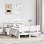 Giroletto con Testiera senza Materasso Bianco 140x200 cm 3306087
