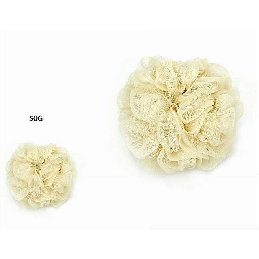 Trade Shop - Set 2pz Spugna Rete Spugnetta Doccia Bagno Esfoliazione Pelle Corpo Gialla 79579 -